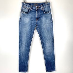 Nudie Jeans Tape Ted Grey Worn Indigo, W 31